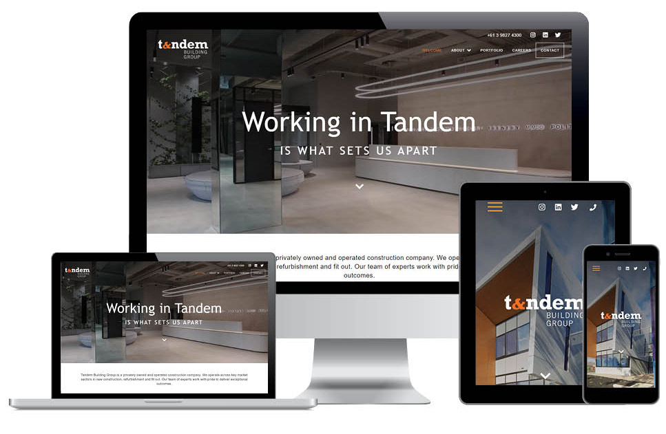 Tandem Building Website Launce