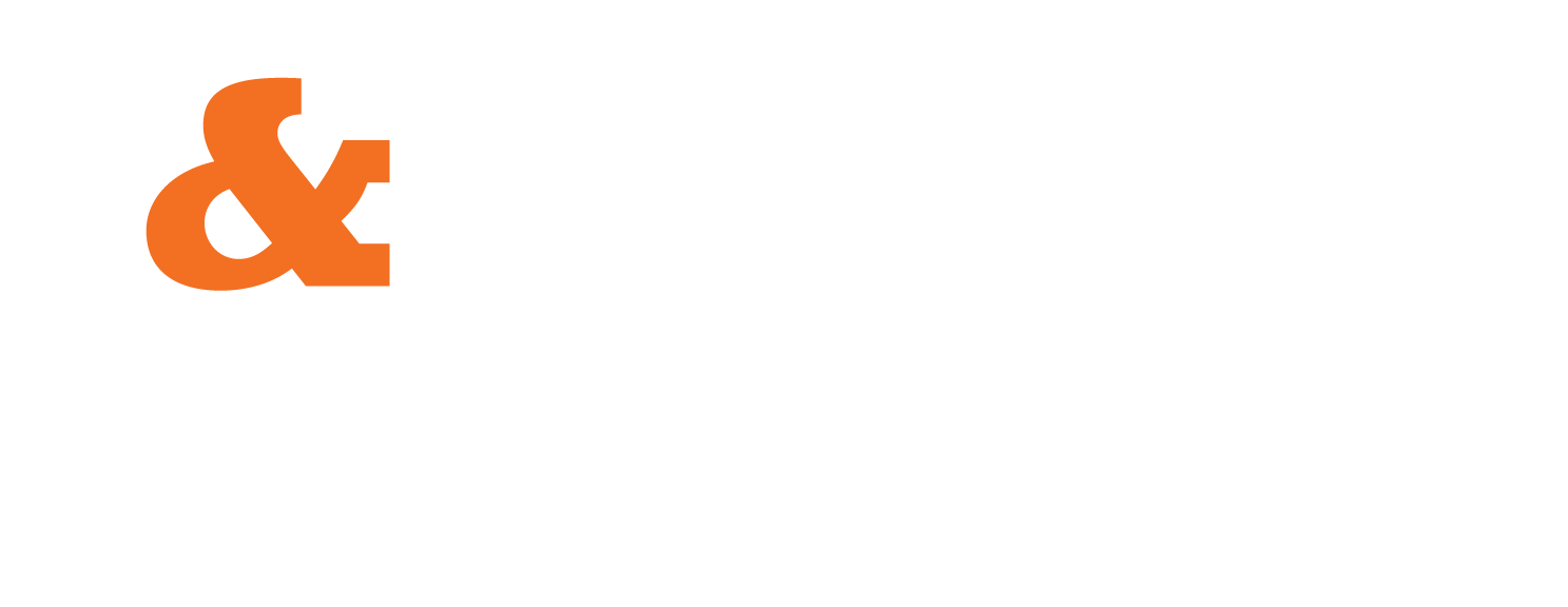 Tandem Building Group Logo - White / Orange